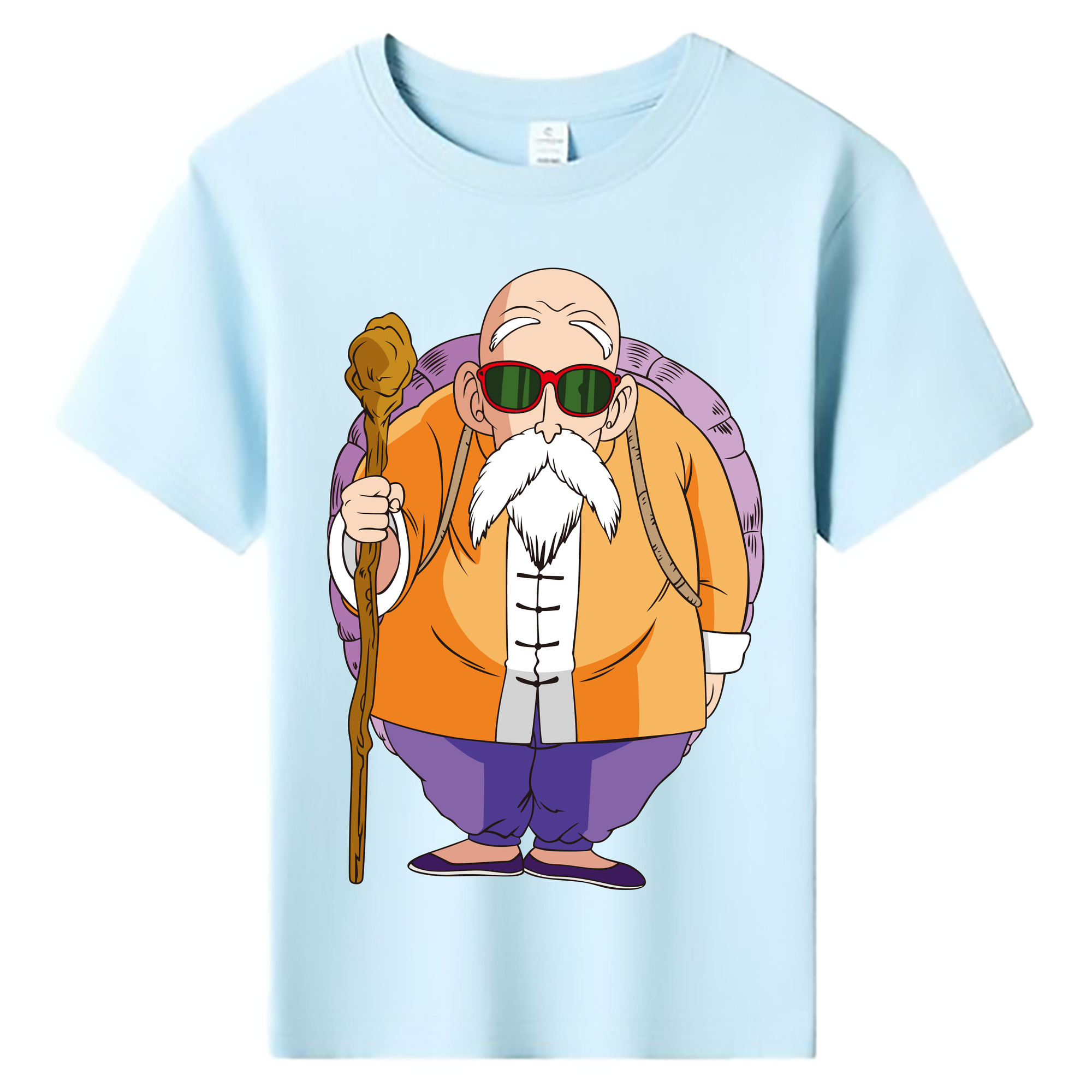 （画像用） ドラゴンボール 亀仙人（かめせんにん） DRAGON BALL Master Roshi Kame Sennin 綿100％キッズTシャツ（フロントプリント）